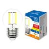 Лампочка светодиодная филаментная Optima Филамент LED-G45-5,5W/3000K/E27/CL/SLF Volpe