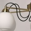 Стеклянная потолочная люстра Вита 220014305 белая форма шар DeMarkt