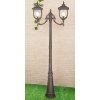 Стеклянный наземный фонарь  Sculptor F/2 капучино (арт. GLXT-1407F/2) прозрачный Elektrostandard