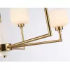 Стеклянная потолочная люстра HIGH LIGHT LH53015 белая Ambrella
