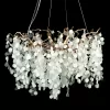 Стеклянная подвесная люстра Fairytree 10066/1200 GB белая Loft It