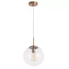 Стеклянный подвесной светильник Volare A1925SP-1AB форма шар прозрачный Artelamp