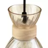Стеклянный подвесной светильник Mirabela 8051/1A конус цвет янтарь Lumion