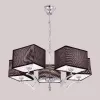 Подвесная люстра Эвора Квадро CL460252 черная Citilux