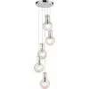 Стеклянный подвесной светильник Cesare VL1913P05 форма шар белый Vele Luce