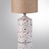 Интерьерная настольная лампа Terazio 8141/1T коричневый цилиндр Lumion
