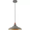 Подвесной светильник Badger LSP-8922 серый конус Lussole