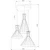 Подвесной светильник Sahara 3351 Sahara цвет золото TK Lighting