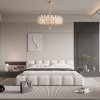 Хрустальная потолочная люстра Sorrento-4209 374209/8/350/560 GD прозрачная цилиндр
