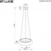 Стеклянный подвесной светильник Foray SL6019.323.01 белый ST Luce