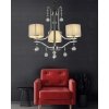 Подвесная люстра Fontenea LDP 8443-3 CHR цилиндр бежевая Lumina Deco