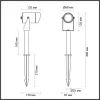 Грунтовый светильник Stima 6647/10GL цилиндр черный Odeon Light