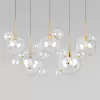 Стеклянный подвесной светильник Bolle 2034-S5 форма шар прозрачный Loft It