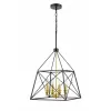 Подвесная люстра Clemente 10038 VL4272P04 черная Vele Luce
