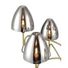 Стеклянная потолочная люстра Oro 10038 VL5654P26 серая конус Vele Luce