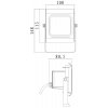 Стеклянный прожектор уличный Flood 732051 прозрачный Deko-Light