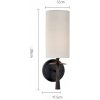 Бра Wall lamp MT8865-1W black белое цилиндр DeLight Collection