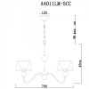 Подвесная люстра Turandot A4011LM-5CC черная Artelamp