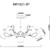 Потолочная люстра Sara MR1621-5P белая