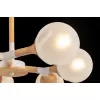 Стеклянная потолочная люстра Amy FR5105CL-08W форма шар белая Freya