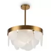 Стеклянная потолочная люстра Porto FR5104PL-06BS3 белая Freya