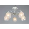 Стеклянная потолочная люстра Ferraro OML-54907-05 белая Omnilux