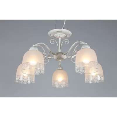 Потолочная люстра Ferraro OML-54907-05 Omnilux белая