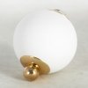 Стеклянное бра Cleburne LSP-8721 форма шар белое Lussole