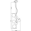 Стеклянный подвесной светильник Dallas MOD545PL-06BS форма шар белый Maytoni