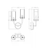Стеклянное бра Arco MOD223WL-02BS1 цилиндр прозрачное Maytoni