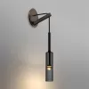 Стеклянное бра  NIGHT-WALL01 цилиндр серое ImperiumLoft