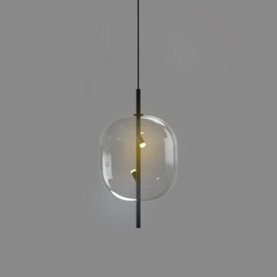 Подвесной светильник 10018P 10018P/1 black/clear DeLight Collection