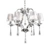 Подвесная люстра Venisia LDP 8810-6 SL конус белая Lumina Deco