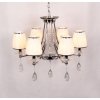 Подвесная люстра Dominni LDP 9268-6 CHR белая конус Lumina Deco