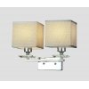 Бра Liniano LDW 17100-2 CHR куб серое Lumina Deco