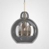 Стеклянный подвесной светильник CATCH catch-smoky01 форма шар серый ImperiumLoft