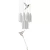 Стеклянная подвесная люстра Polly MZ121830-12-280 белая