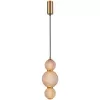 Стеклянный подвесной светильник Kiran 4612-1P форма шар цвет янтарь F-Promo Стеклянный подвесной светильник Kiran 4612-1P форма шар цвет янтарь F-Promo