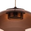 Стеклянный подвесной светильник  801012 цвет янтарь форма шар Lightstar