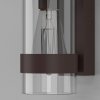 Стеклянный настенный светильник уличный Falcon 35167/D темно-коричневый прозрачный цилиндр Elektrostandard