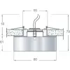 Хрустальный точечный светильник Downlight DL037C-Black цилиндр прозрачный