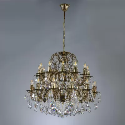 Подвесная люстра Granada 2118/12+12 AB Leaf Crystal Ambiente