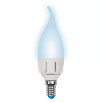 Лампочка светодиодная  LED-CW37-7W/NW/E14/FR PLP01WH картон Uniel