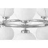 Стеклянный подвесной светильник Marsiada LDP 6033-9 CHR форма шар белый Lumina Deco