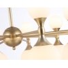 Стеклянная подвесная люстра High Light LH51051 белая форма шар Ambrella