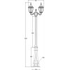 Стеклянный наземный фонарь ARSENAL S 91209SA/015S 029 Bl прозрачный Oasis Light