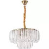 Стеклянная подвесная люстра Evelyn A4073LM-7PB прозрачная Artelamp Стеклянная подвесная люстра Evelyn A4073LM-7PB прозрачная Artelamp