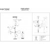 Стеклянный торшер Erich MOD221FL-01N белый Maytoni