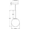 Стеклянный подвесной светильник Basic form MOD321PL-01B1 форма шар белый Maytoni