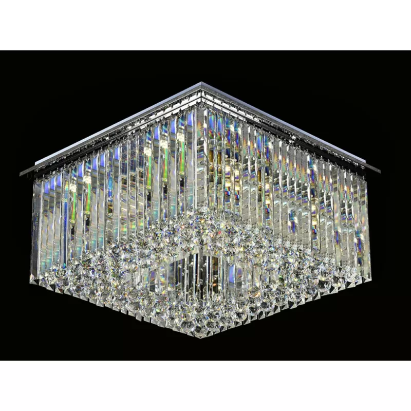 Хрустальный потолочный светильник 8400 8401/40 PL chrome прозрачный Newport Хрустальный потолочный светильник 8400 8401/40 PL chrome прозрачный Newport